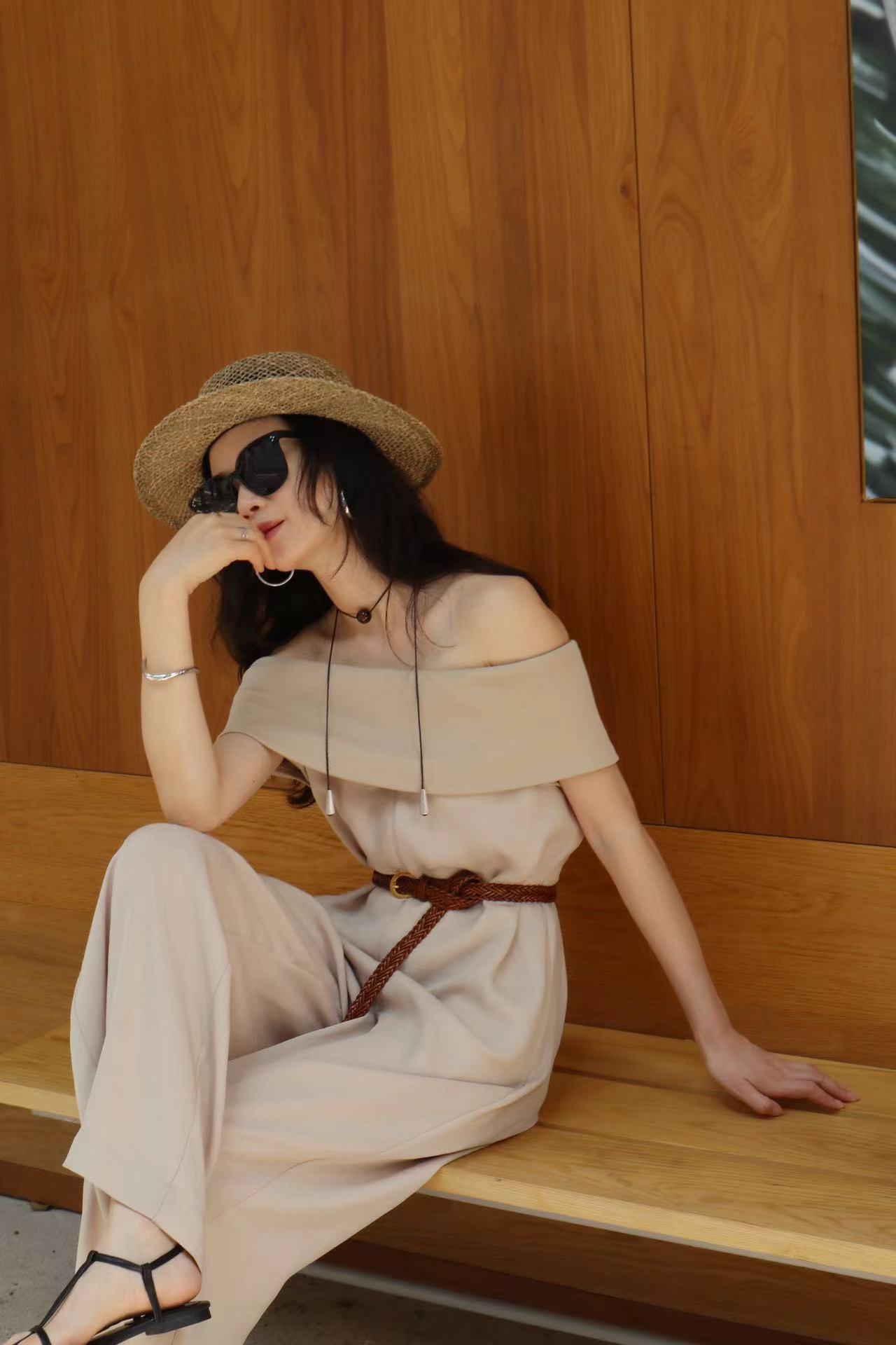 Jovanne Off Shoulder Jumpsuit