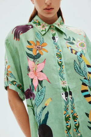 Vivia Floral Printed Shirt Top