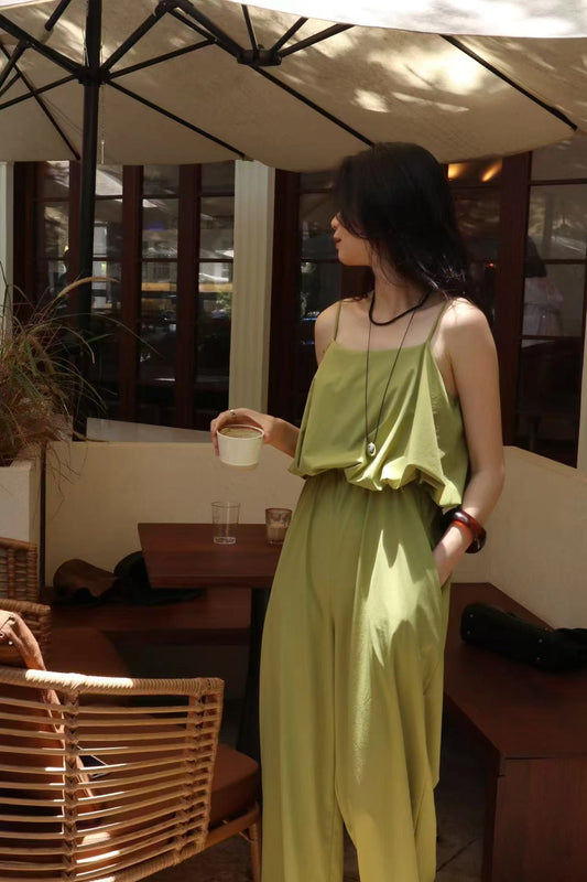 Zya Bubble Sleeveless Jumpsuit