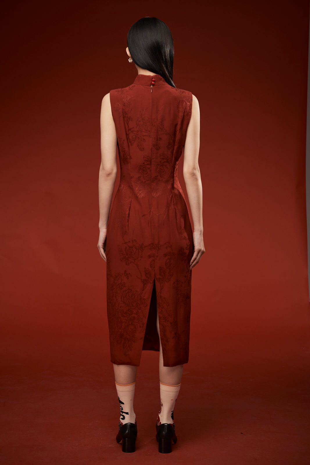 SiTu Mandarin Collar Shift Dress