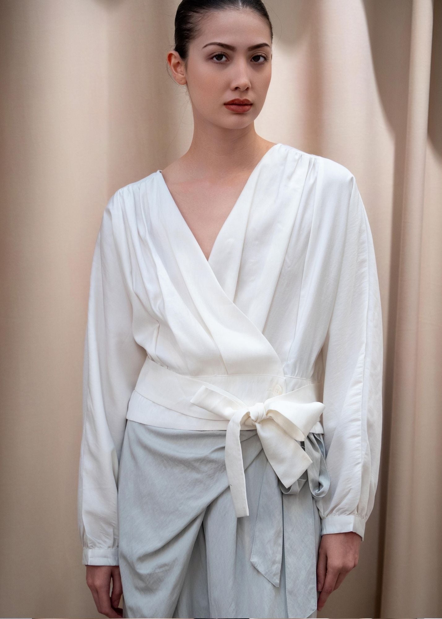 Ludovica V Neck Blouse
