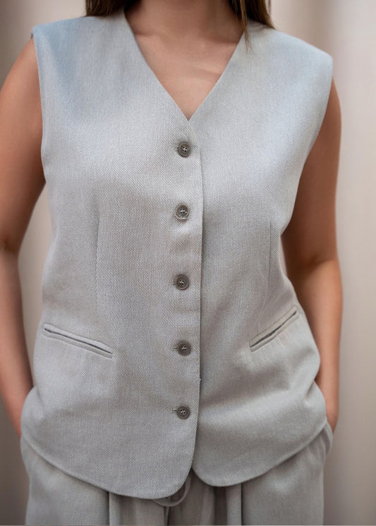 Margot Front Button Vest
