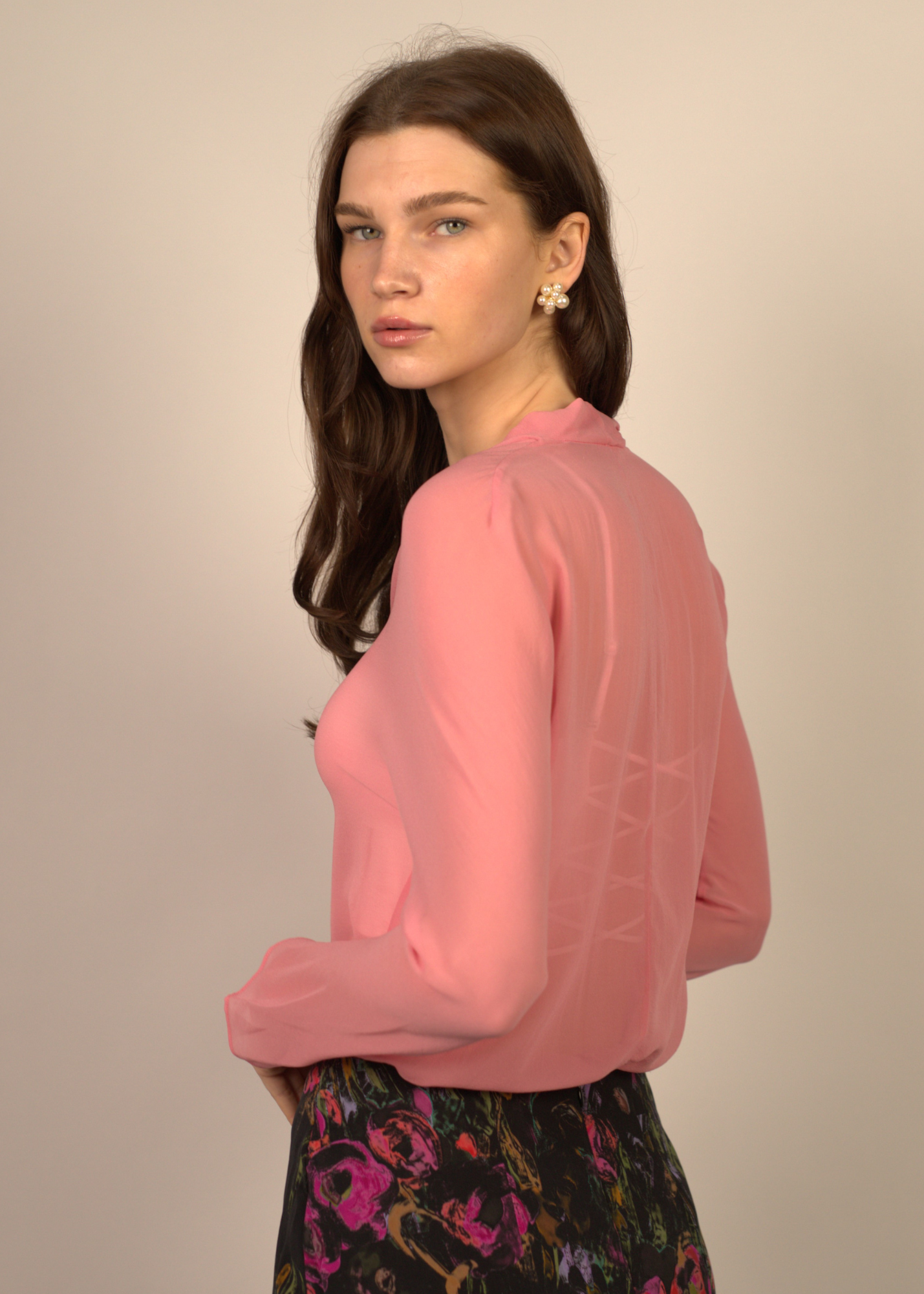 Layla Silk Sheer Blouse