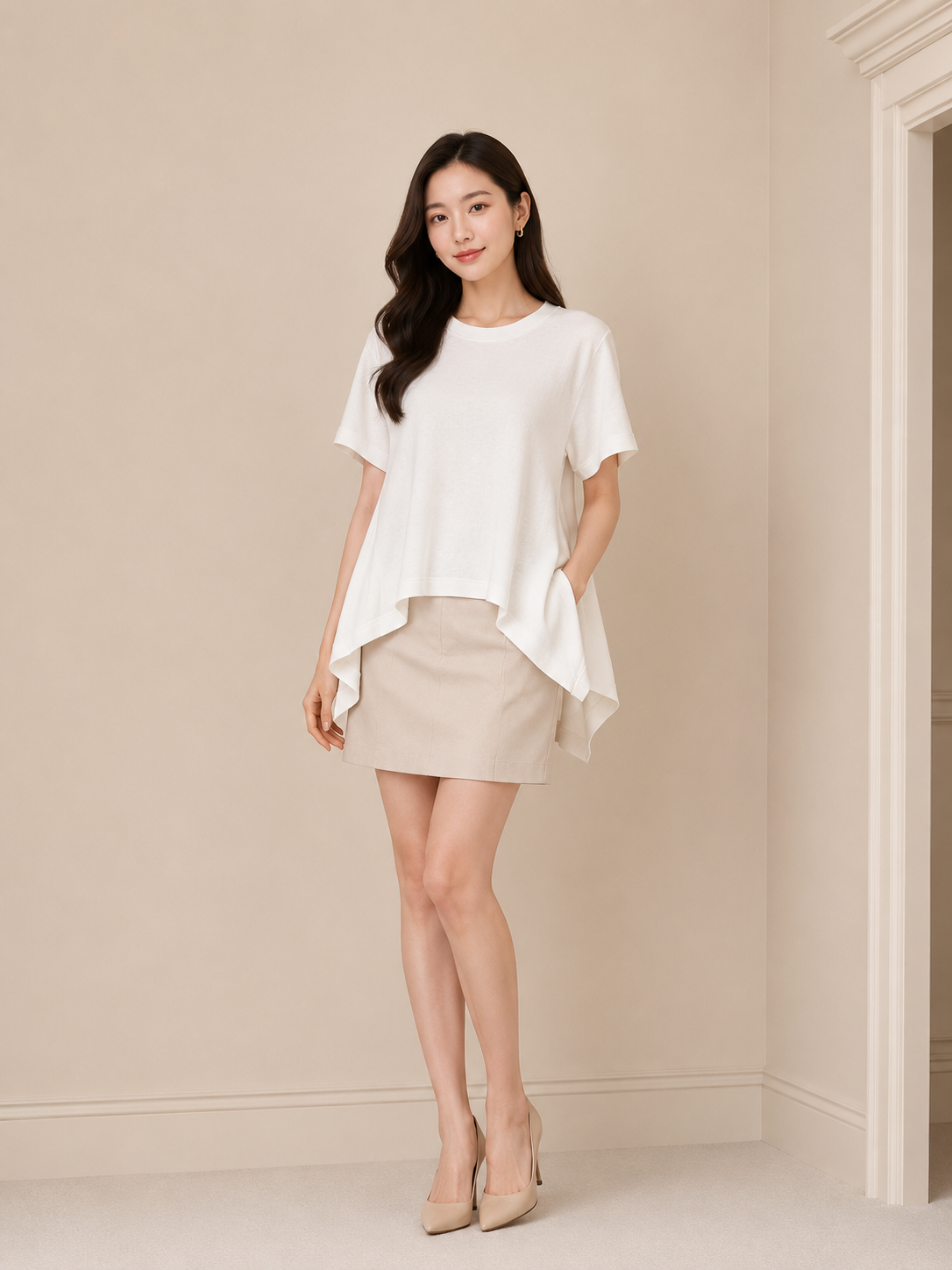 Asymmetrical Round Top