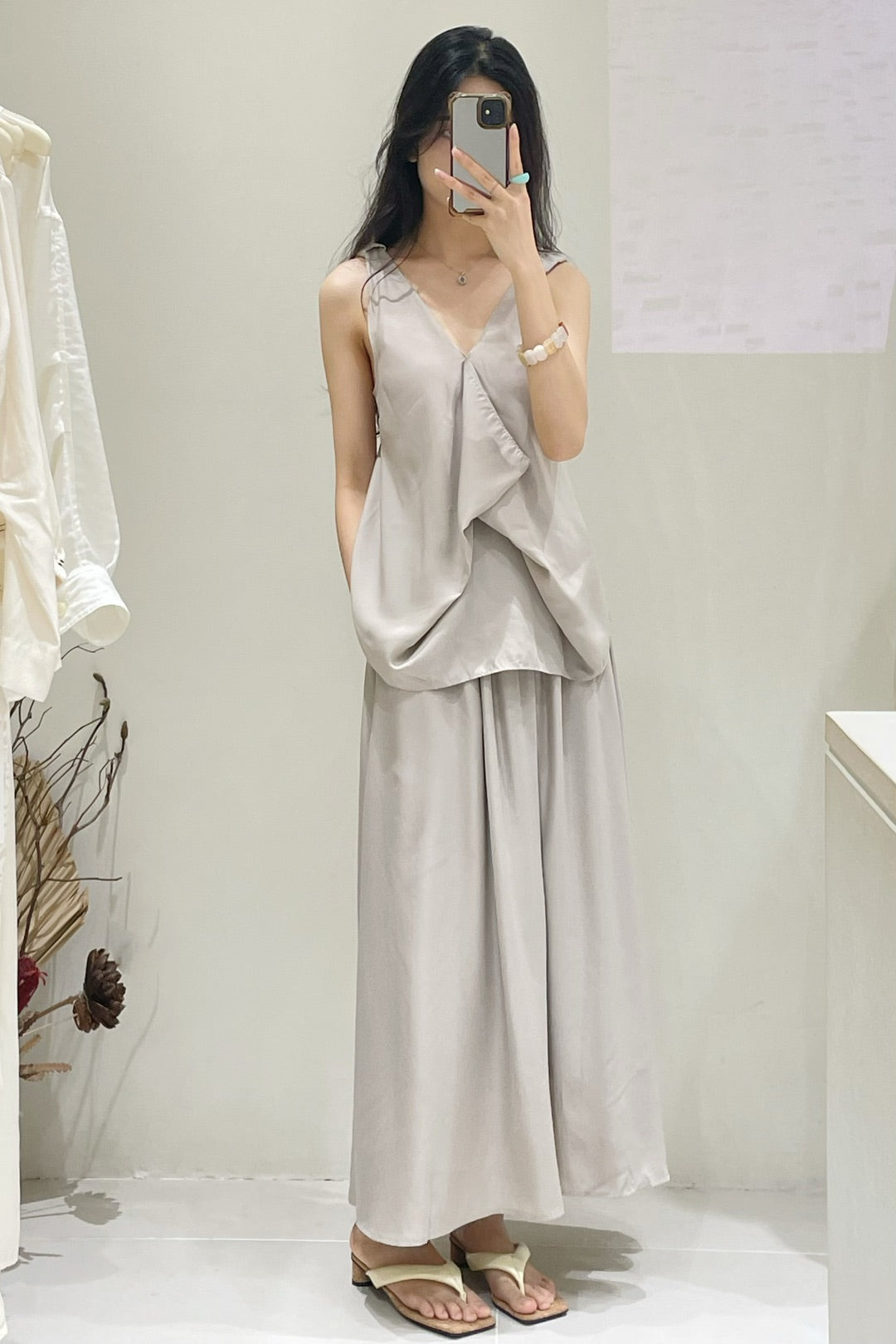 Azalea Halter V Neck Sleeveless Blouse