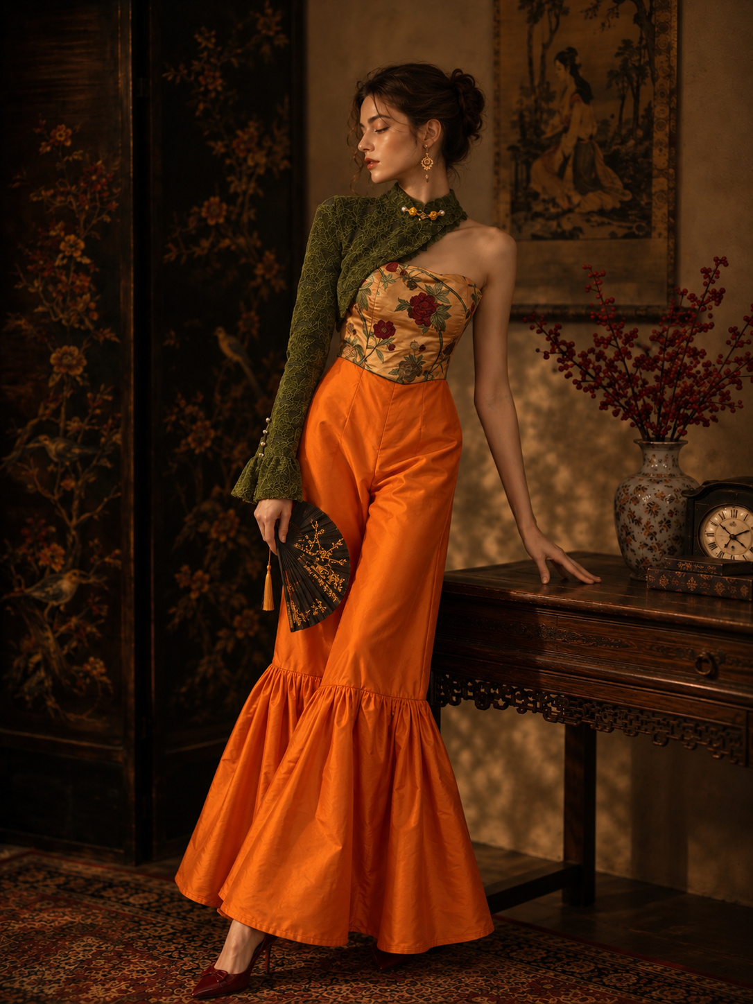 EMERALD VEIL CAPE · 翡翠披韵
