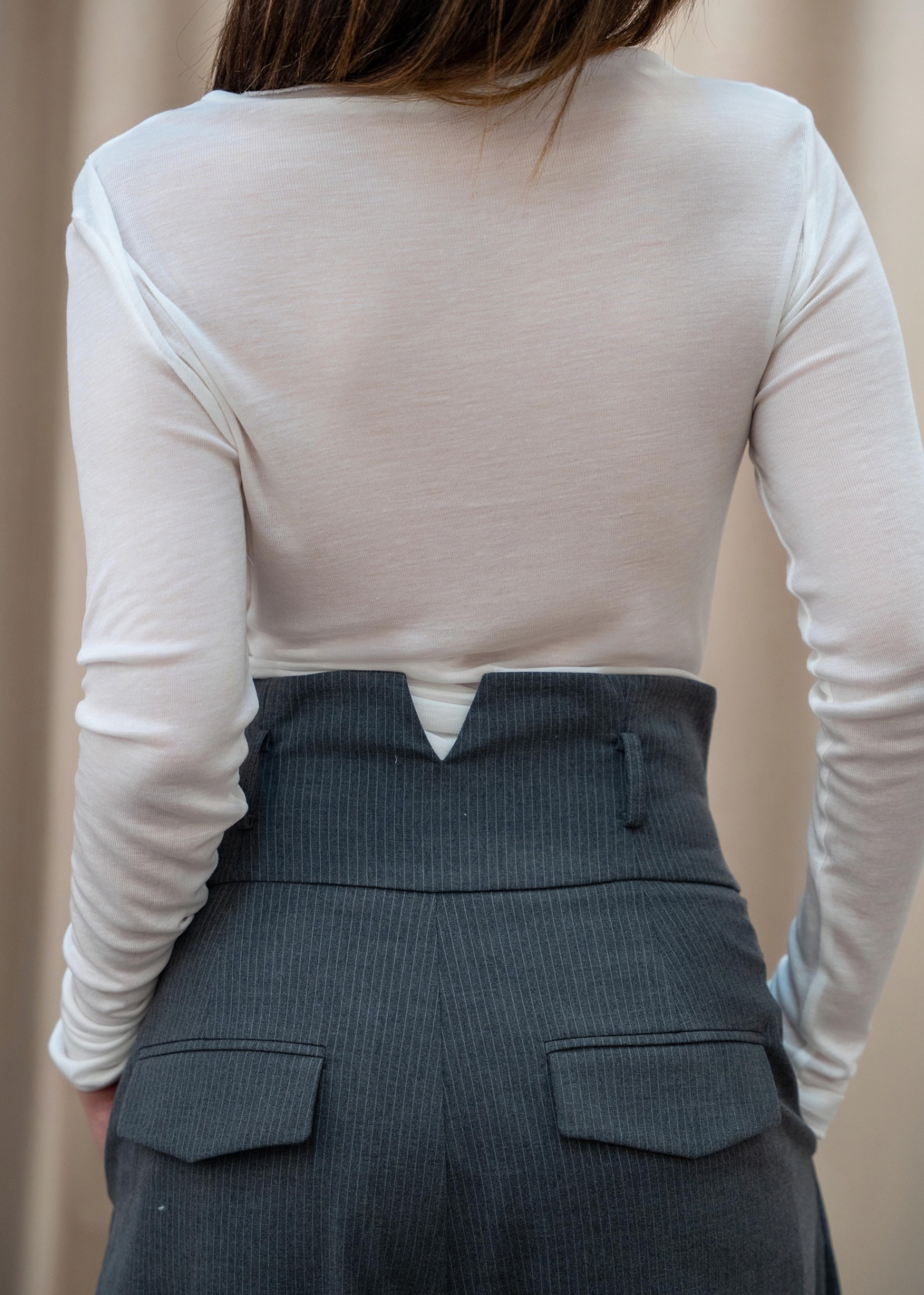 Vittoria Sheer Gathered Blouse