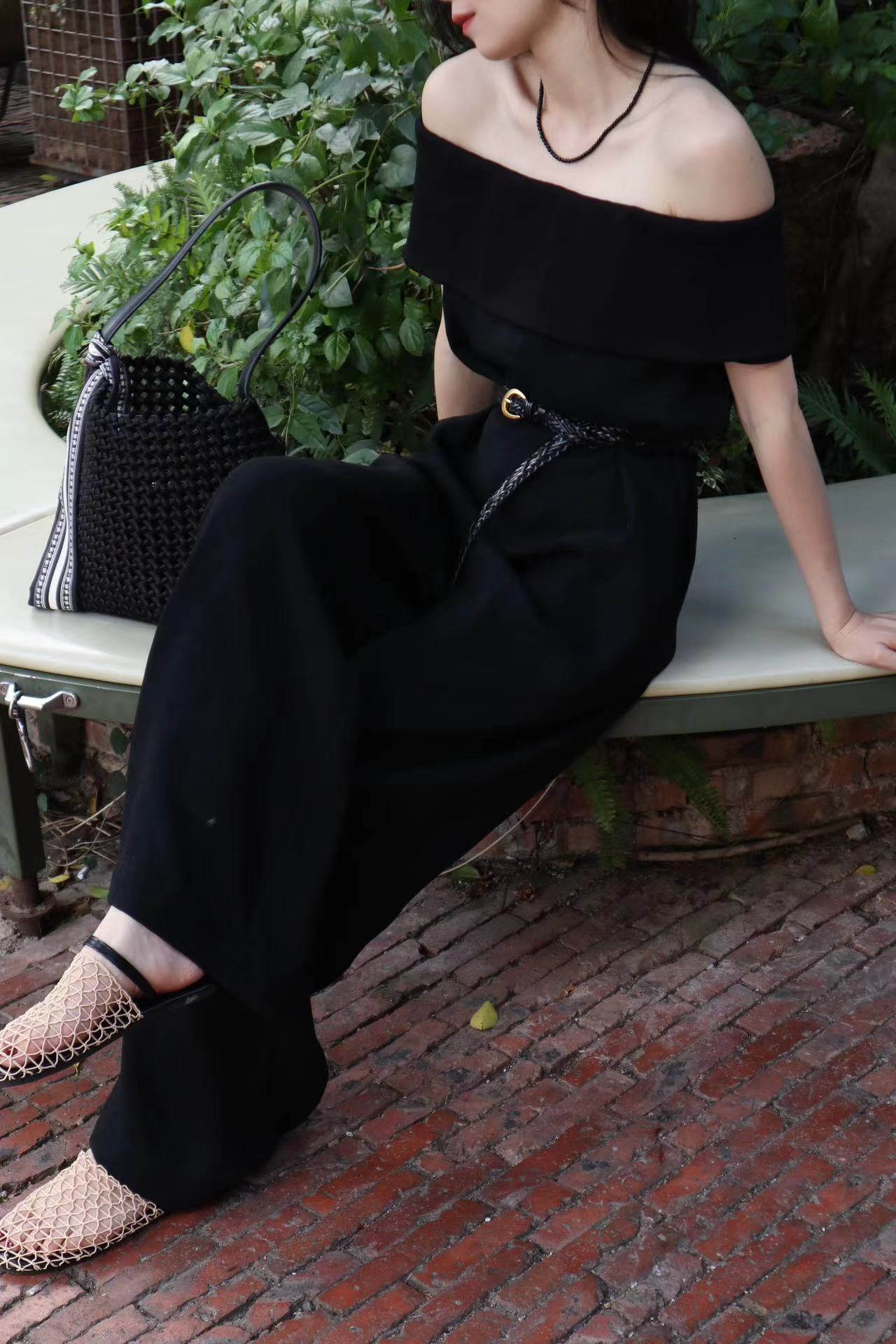 Jovanne Off Shoulder Jumpsuit