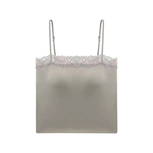 Anselma Sleveless Silk Lace Inner Wear