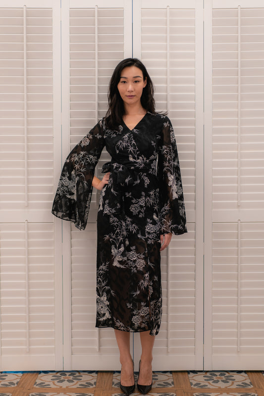 Anselma Silk Flowy Dress