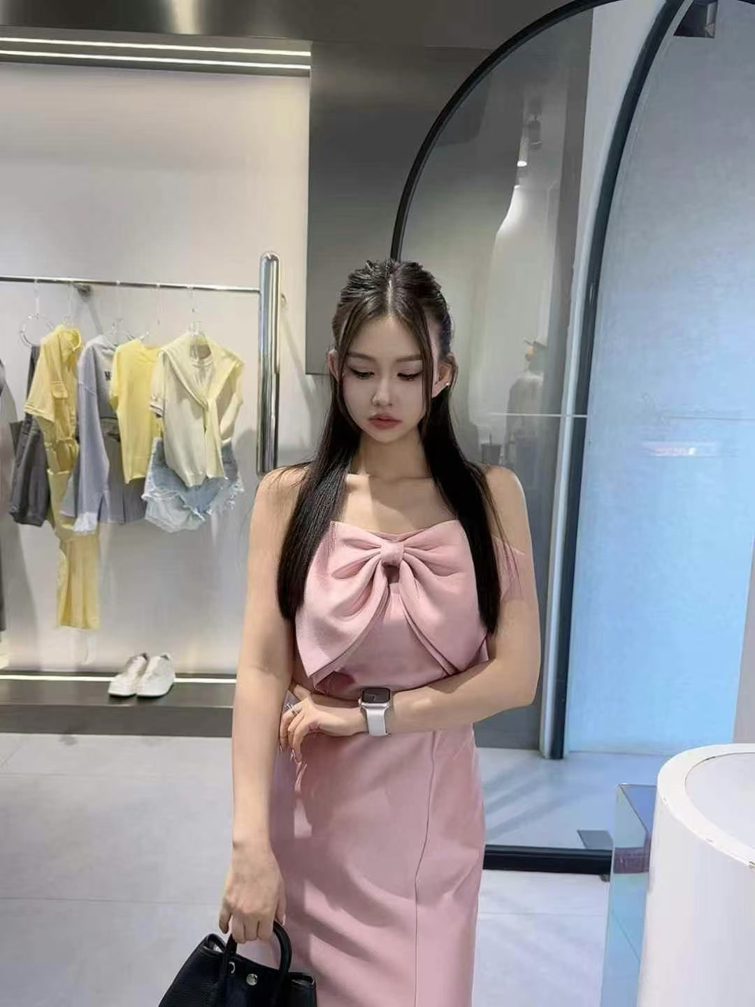 Annika Front Ribbon Sleeveless Dress