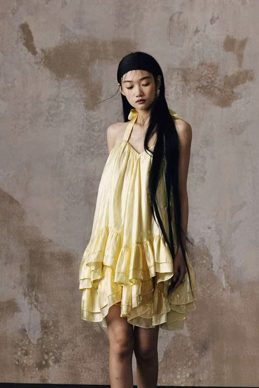 Serafina Halter Neck Layer Dress