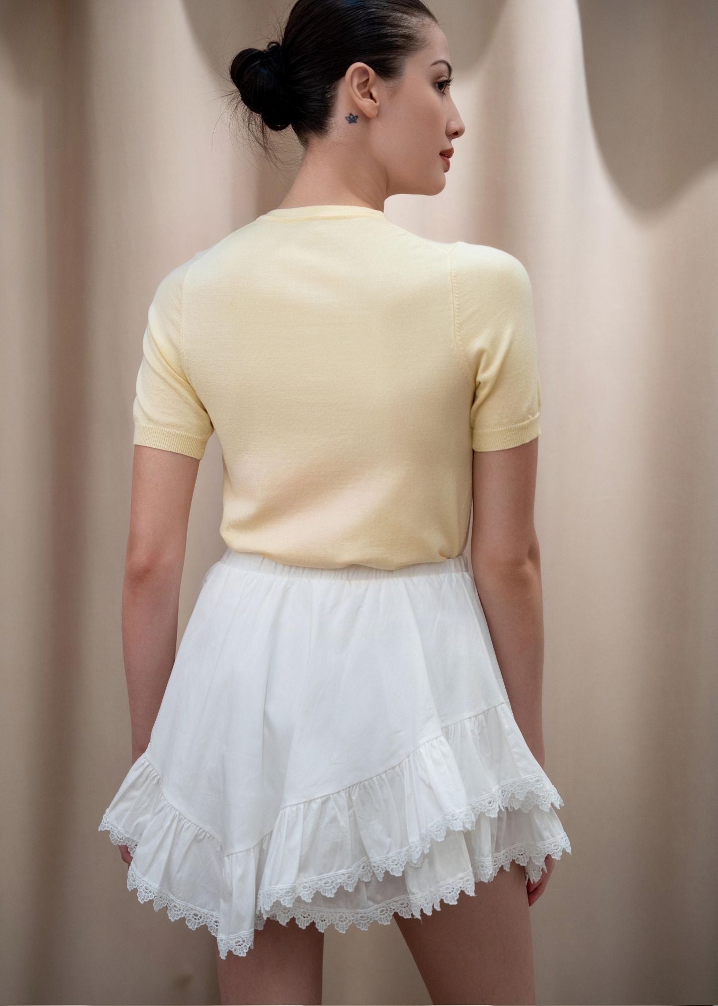 Josephine Lace Trim Skort