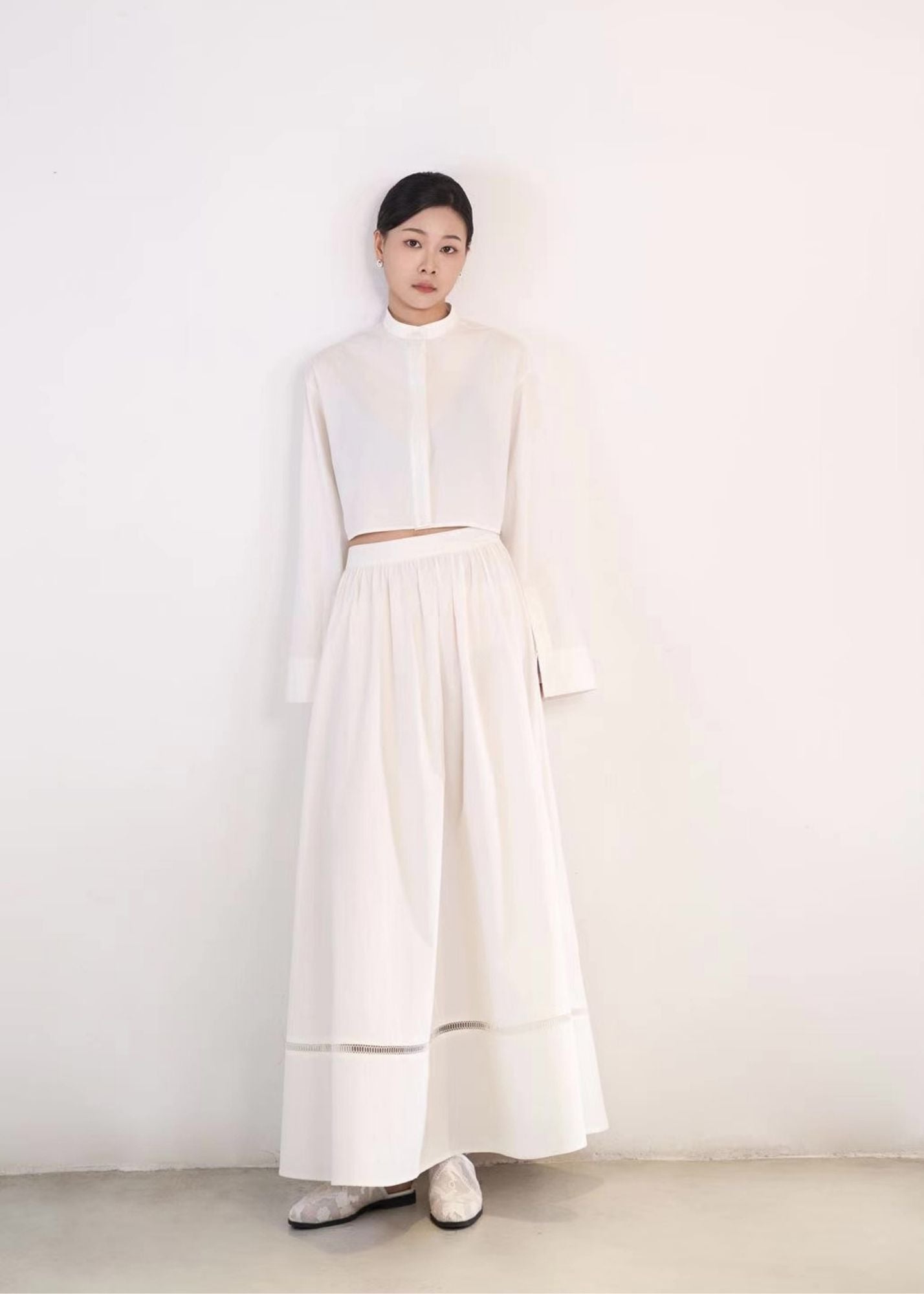 Giulia Crop Shirt Blouse