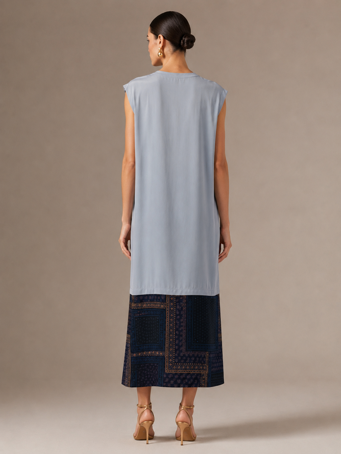 Mina Heritage Panel Dress