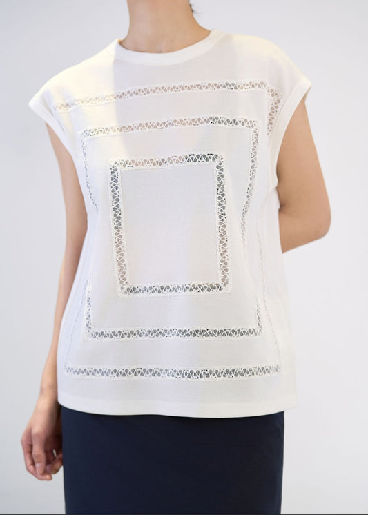 Palmira Lace Trimmed Blouse