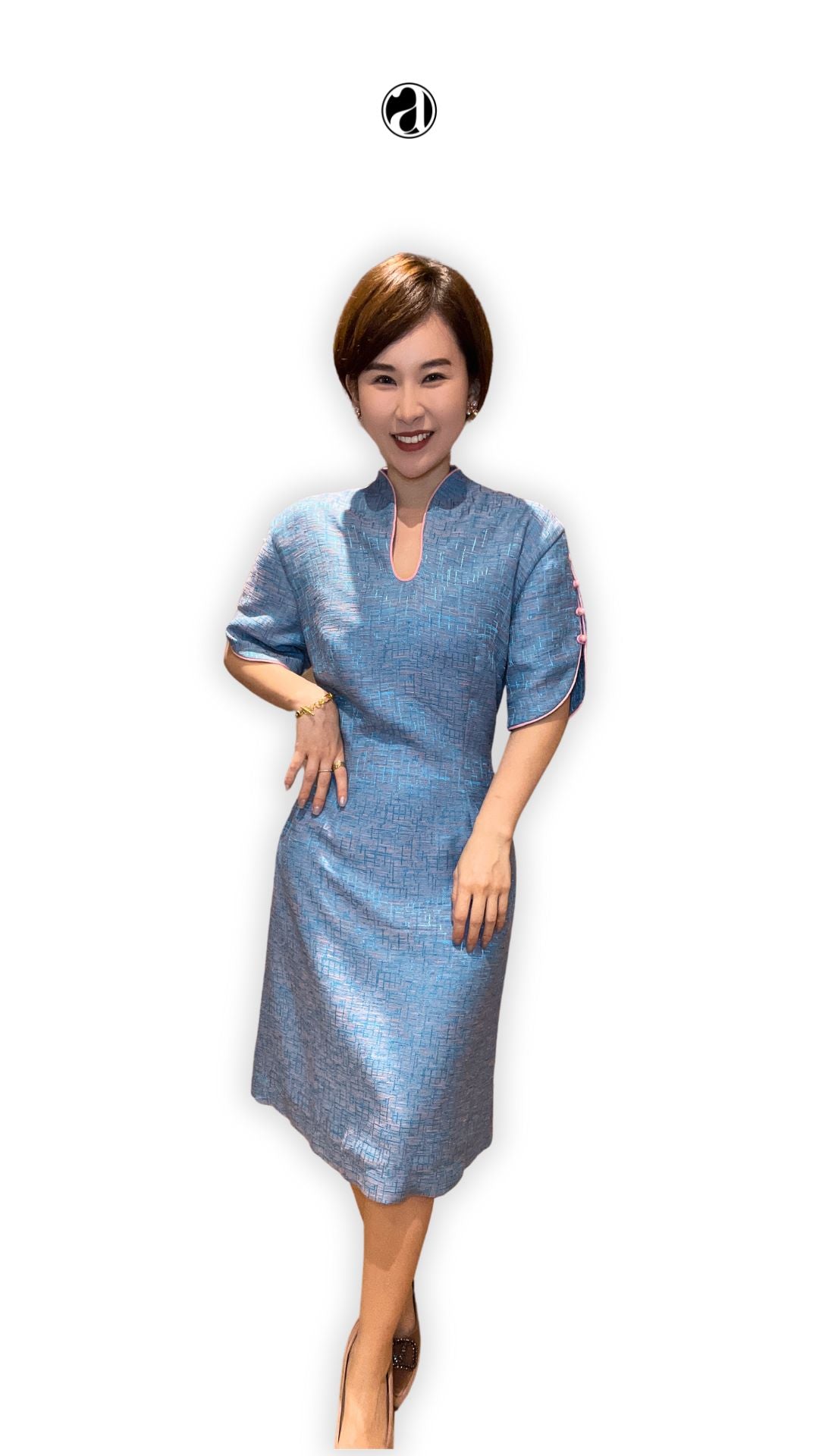 Shu V-Neck Collar Dress