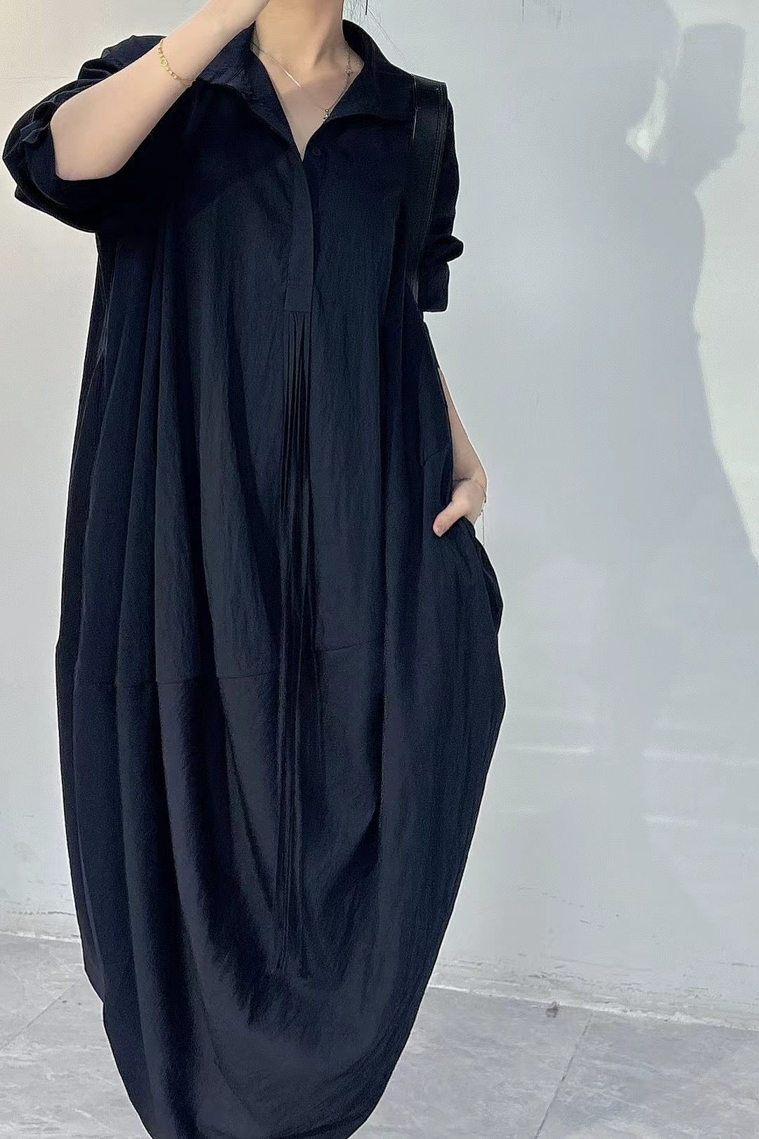 Lou Collar Dripped Dress