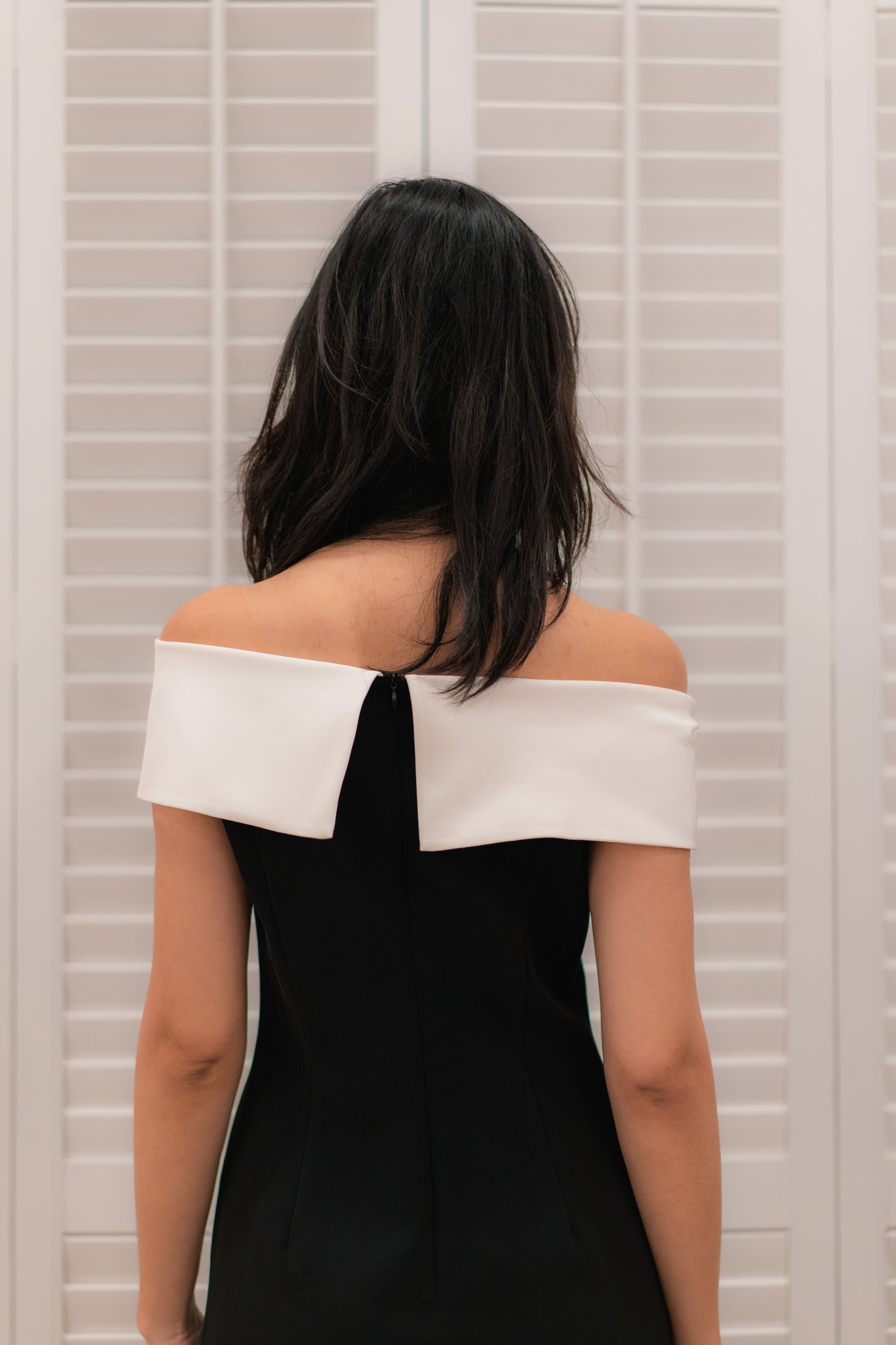 Aria Front Ribbon Tapered Dress