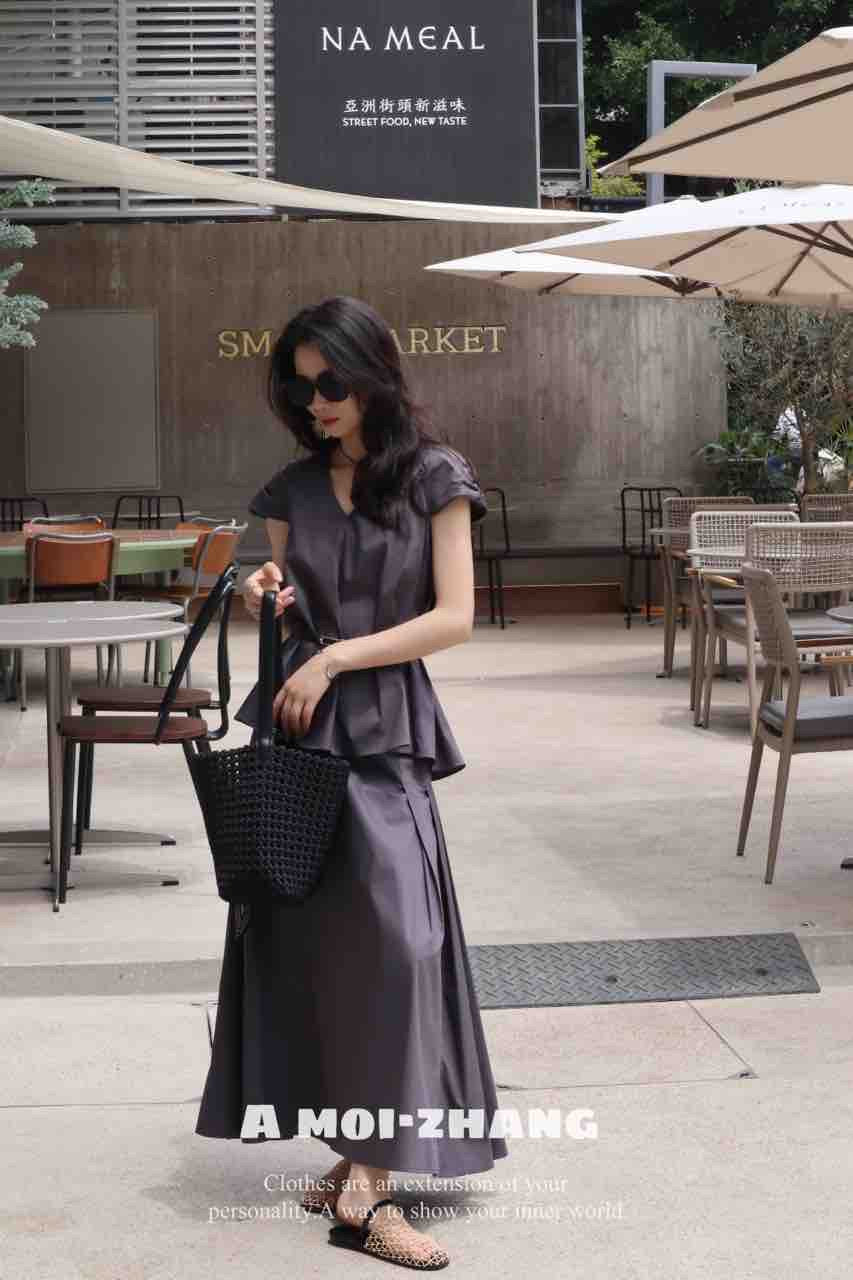 Isabella Cape Sleeve Skirt Set