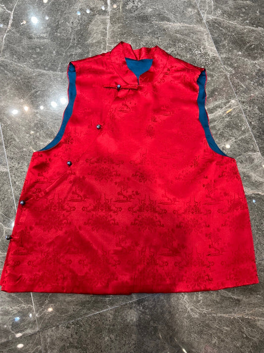 Nora Mandarin Style Sleeveless Top