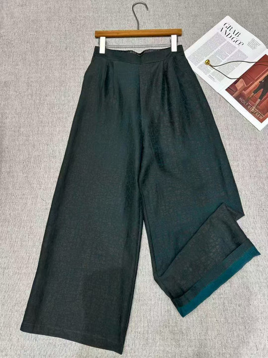 Hua Xin Mulberry Silk Wide Leg Pant