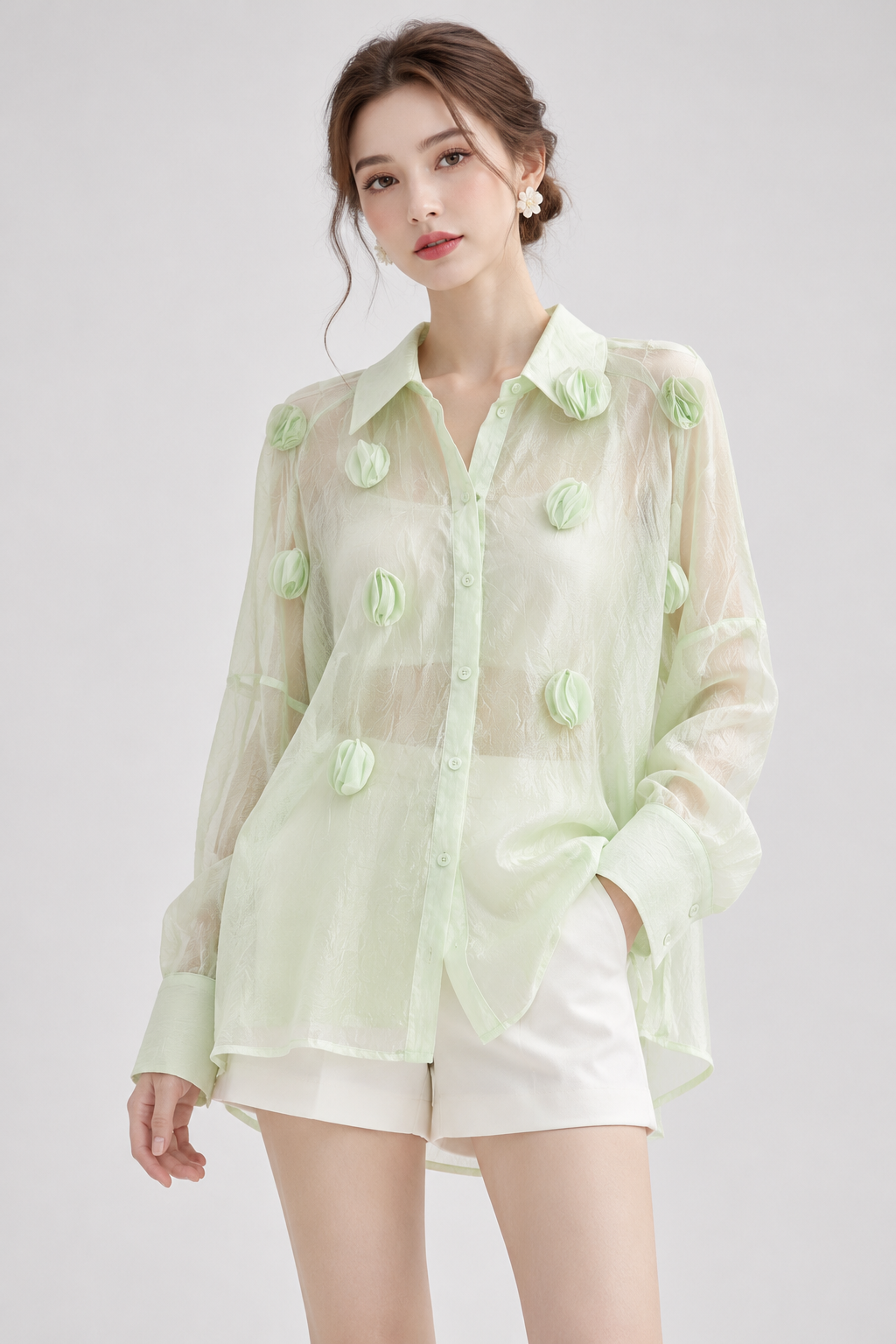 Diana Silk Organza Blouse