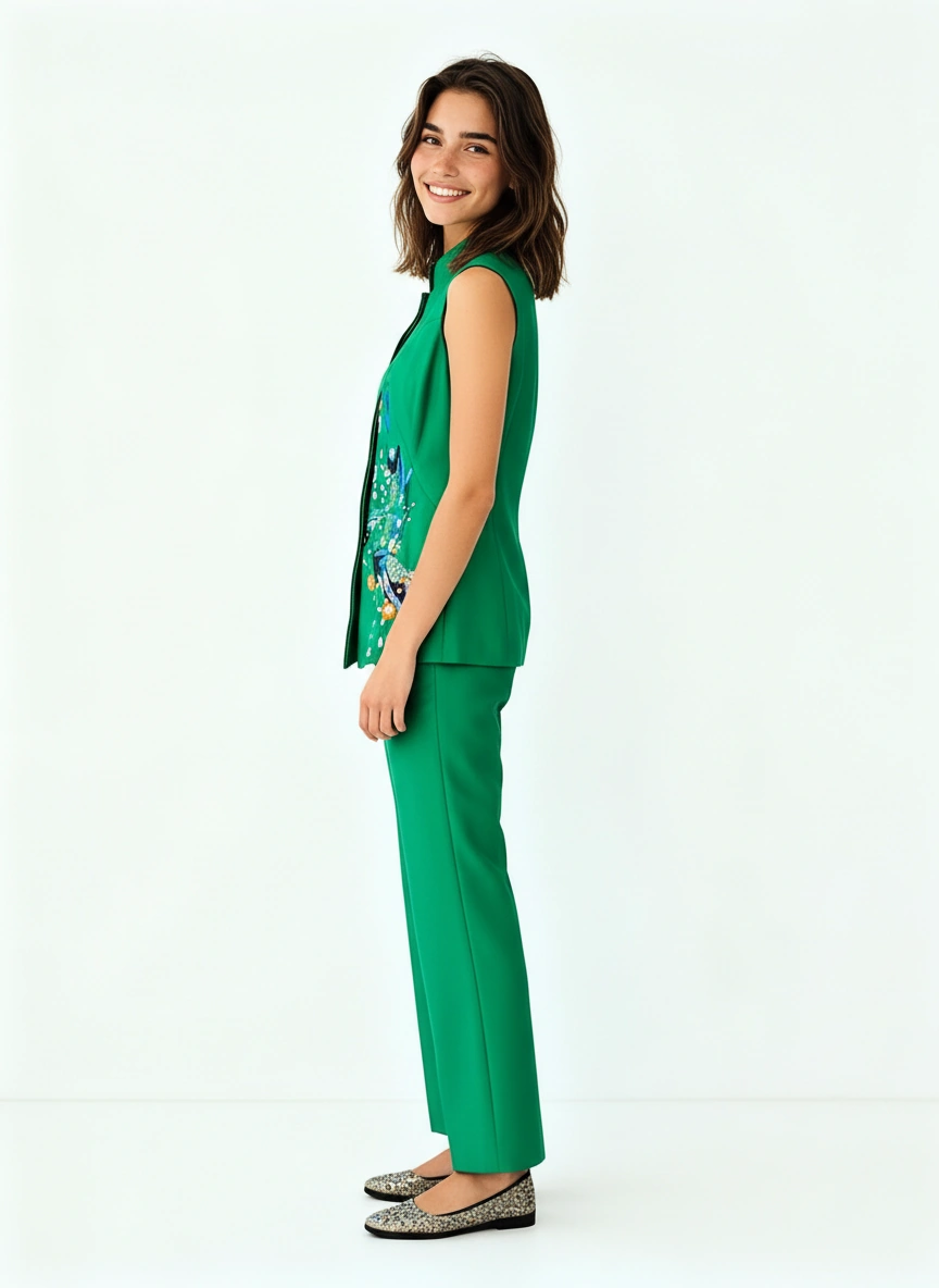 Jing Ya Silk Embroidery Vest