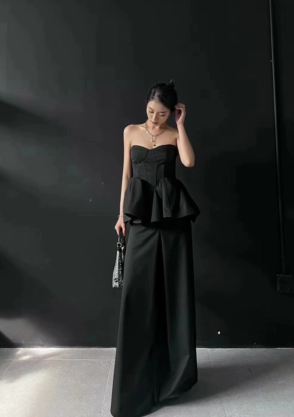 Swann Front Pleated Skirt