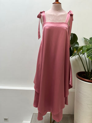 IYKYK Saphira Square Neck Asymmetrical Dress