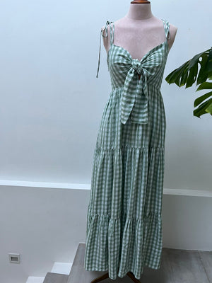 Stella Tie Front Cami Maxi Dress