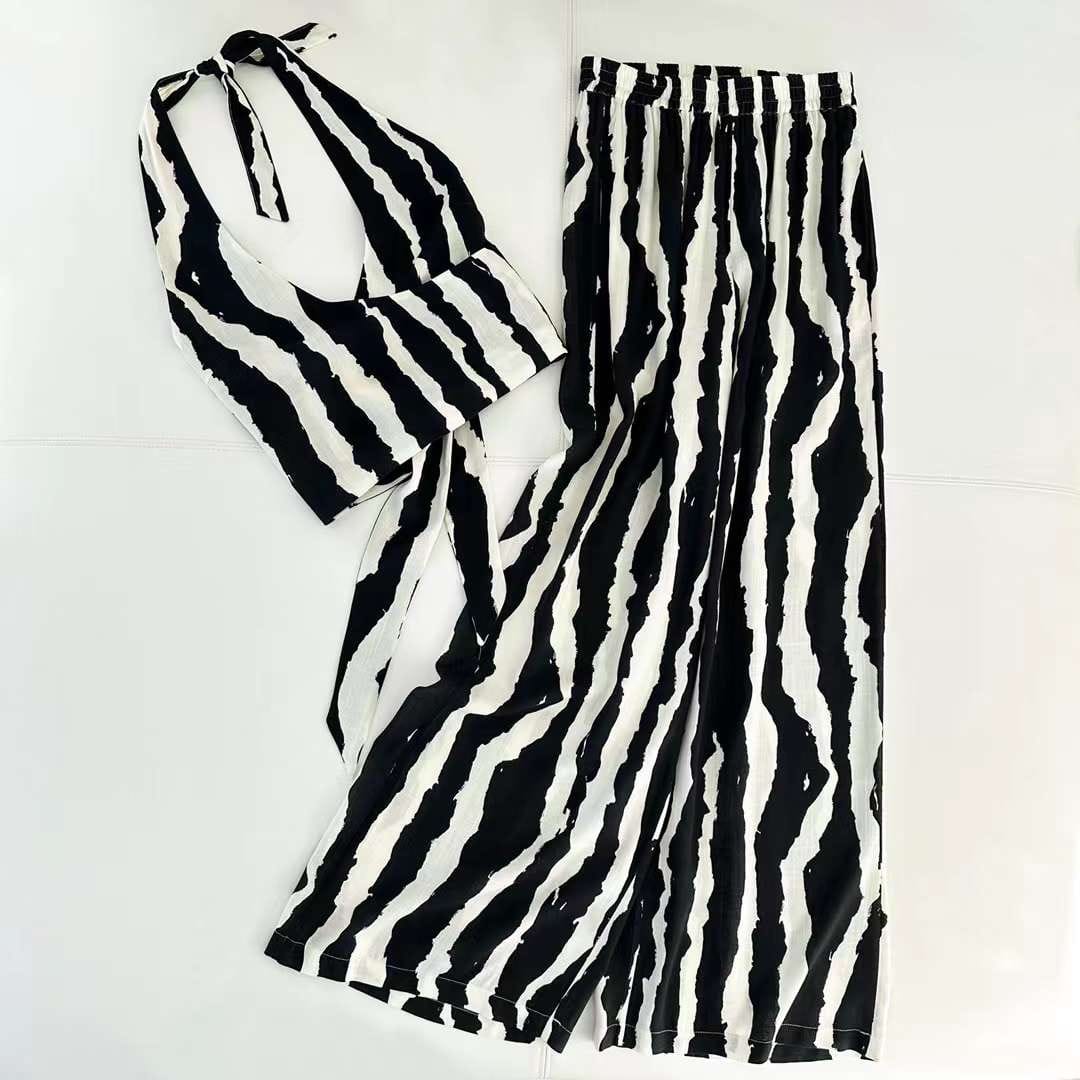 Sybille Halter Neck Tie Back Top