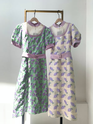 Mimosa Puffy Sleeve Long Dress