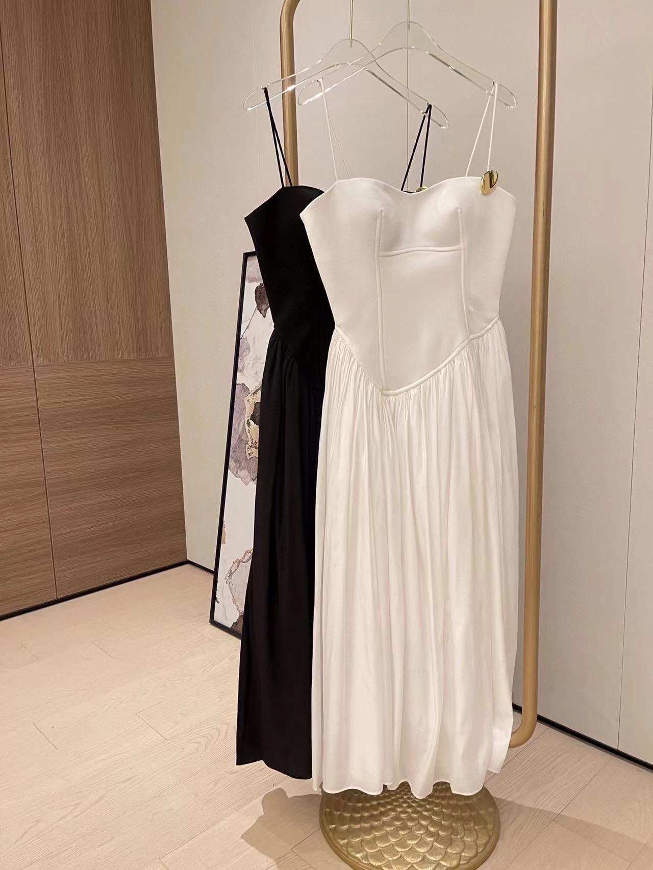 Oceane Strapless Pleated Dress
