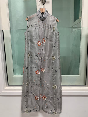 Marguerite Front Buttons Long Vest Dress
