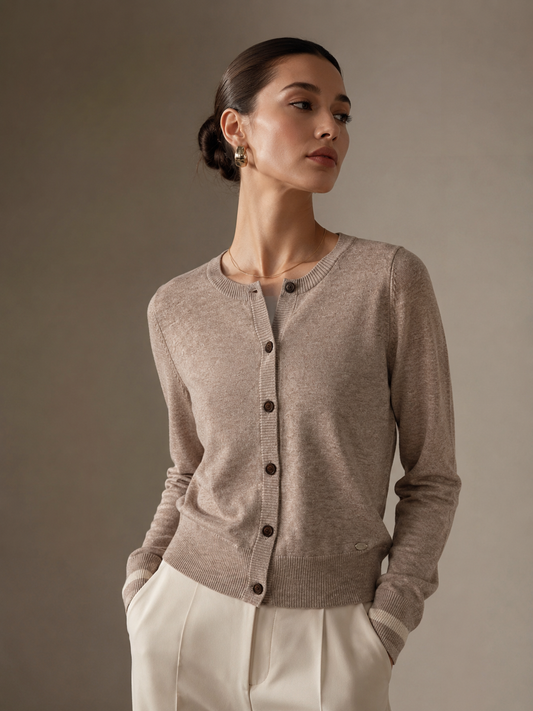 Adeline Front Button Knitting Top