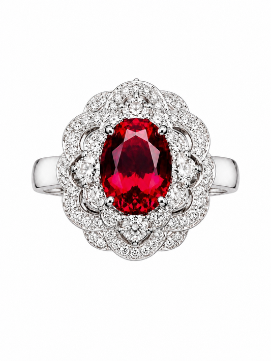 Crimson Éclat Lab-Grown Ruby Ring