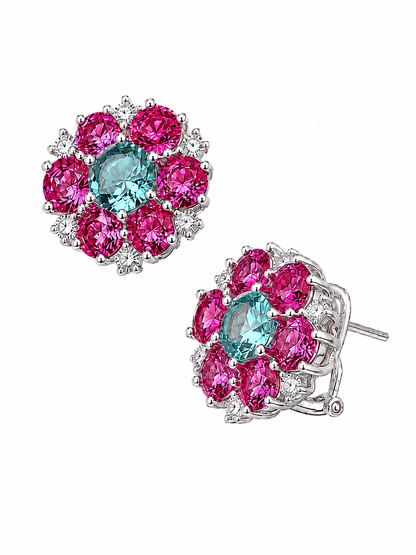 Jardin Rosé Lab-Grown Sapphire Earrings