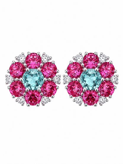 Jardin Rosé Lab-Grown Sapphire Earrings