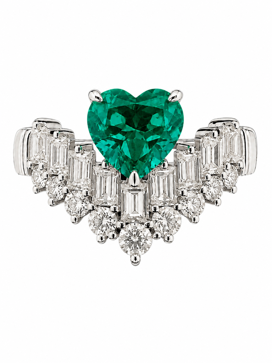 Emerald Embrace Lab-Grown Emerald Ring