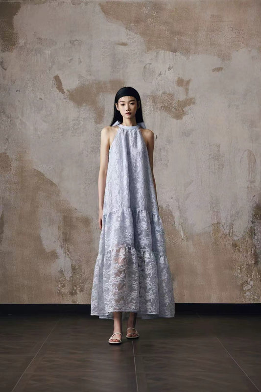 Angelica Halter Neck Maxi Dress