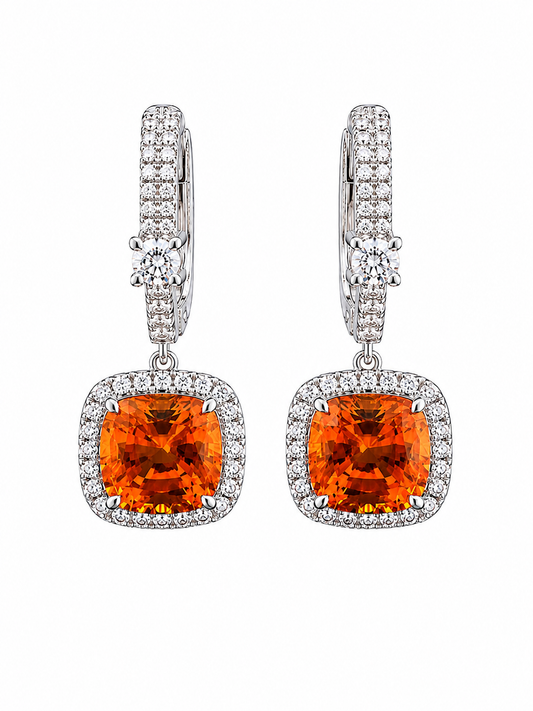 Ember Glow Lab-Grown Fanta Earrings