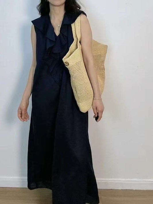 Camelia V Neck Ruffle Dress