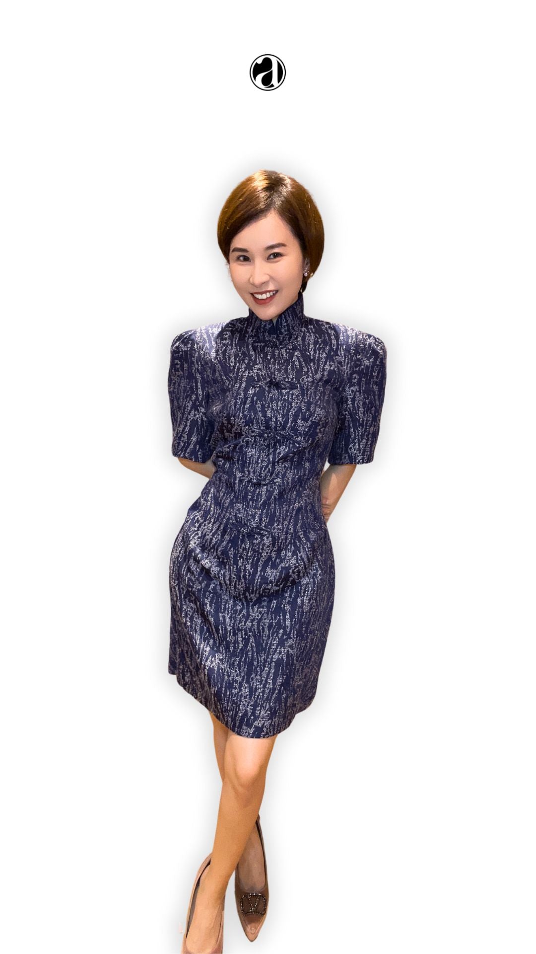 XinXin Mandarin Collar Mini Cheongsam