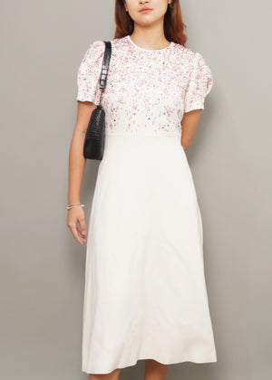 Beth Crystal Embellished A Line Dress
