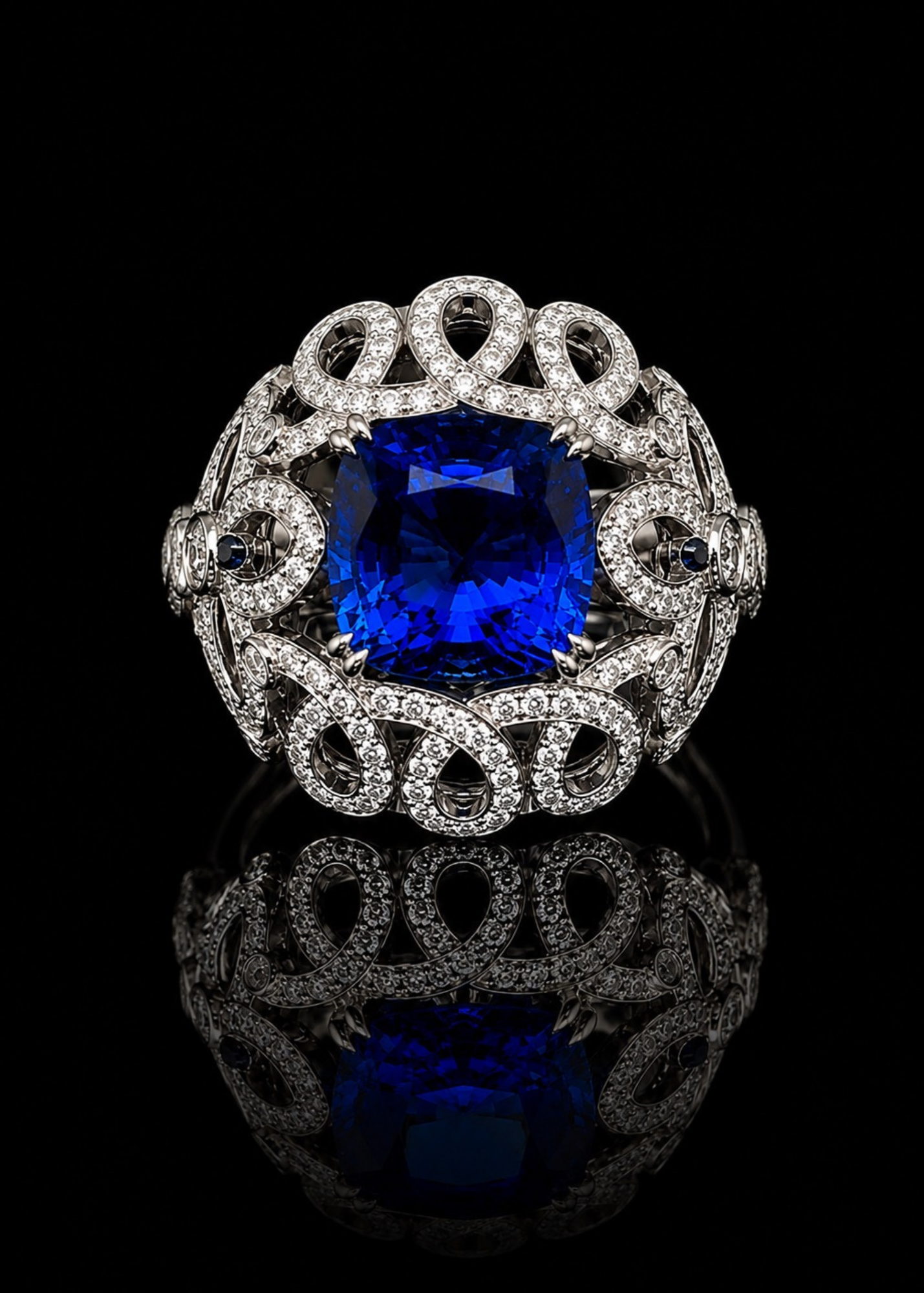 Crown of Windsor Lab Grown Sapphire Ring