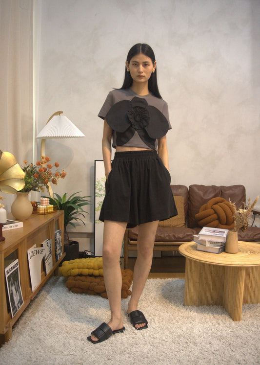 Marianna Elastic Waist Shorts