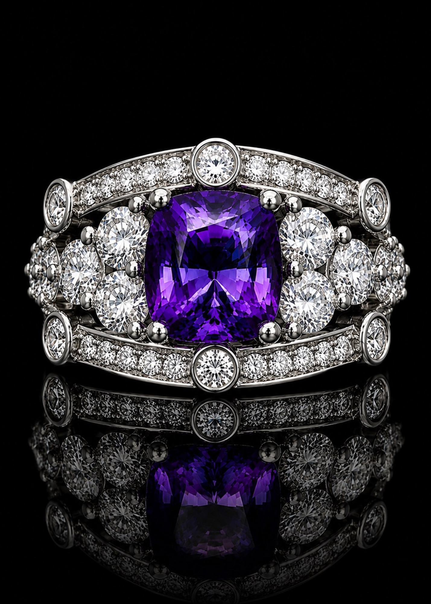 Violet Duchess Lab Grown Sapphire Ring