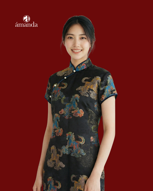 [Bespoke] Rouen Oversize Cheongsam Dress