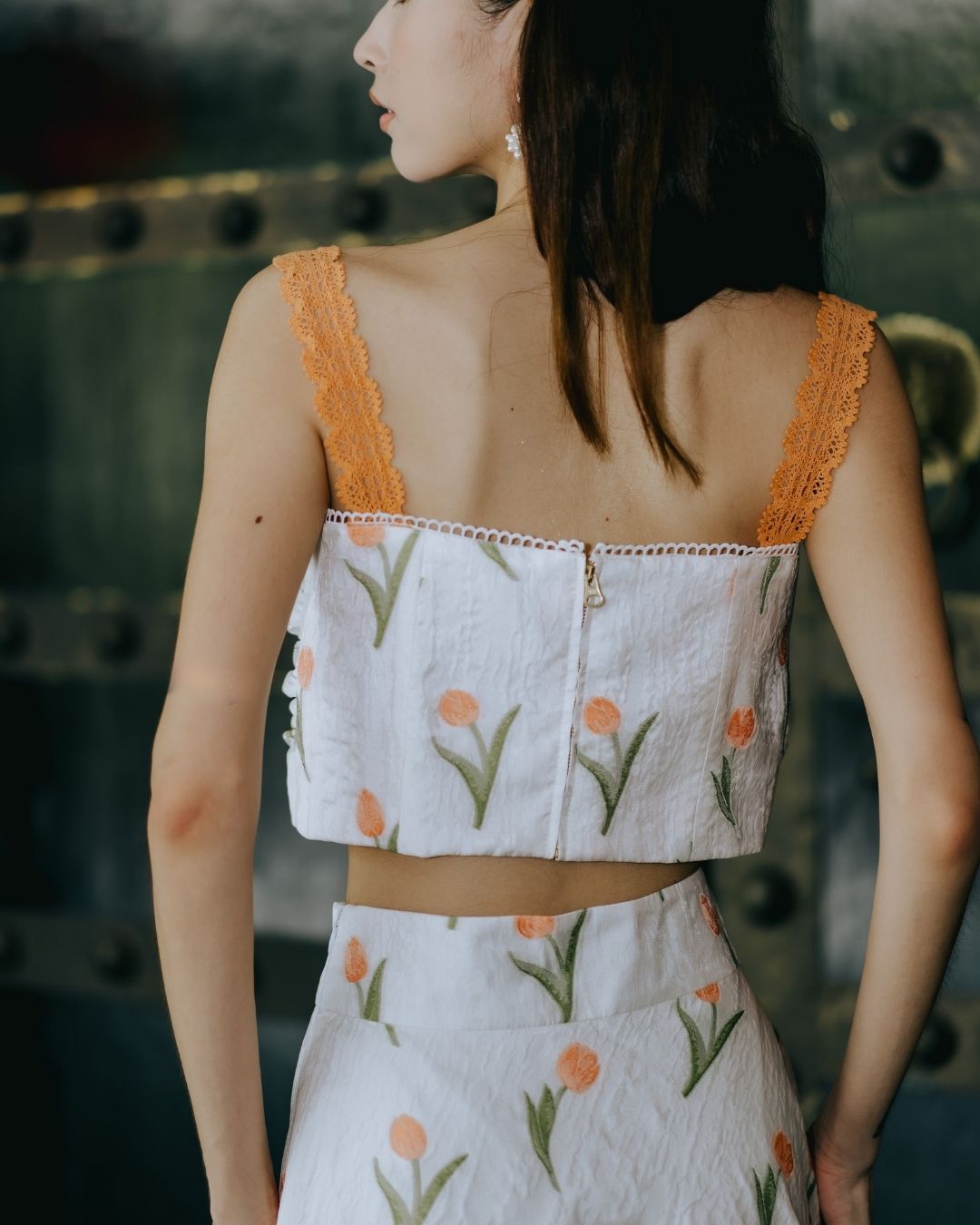 [Custom Made] Marlowe Crop Top Maxi Skirt Set